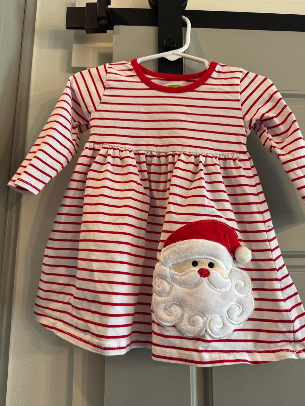 mine Red and White Striped Baby Tee Dress